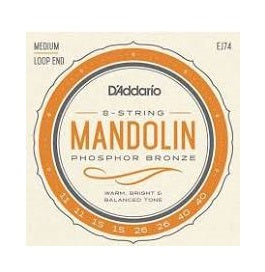 D'ADDARIO STRINGS EJ74 Mandolin Medium Phosphor Bronze - PickersAlley